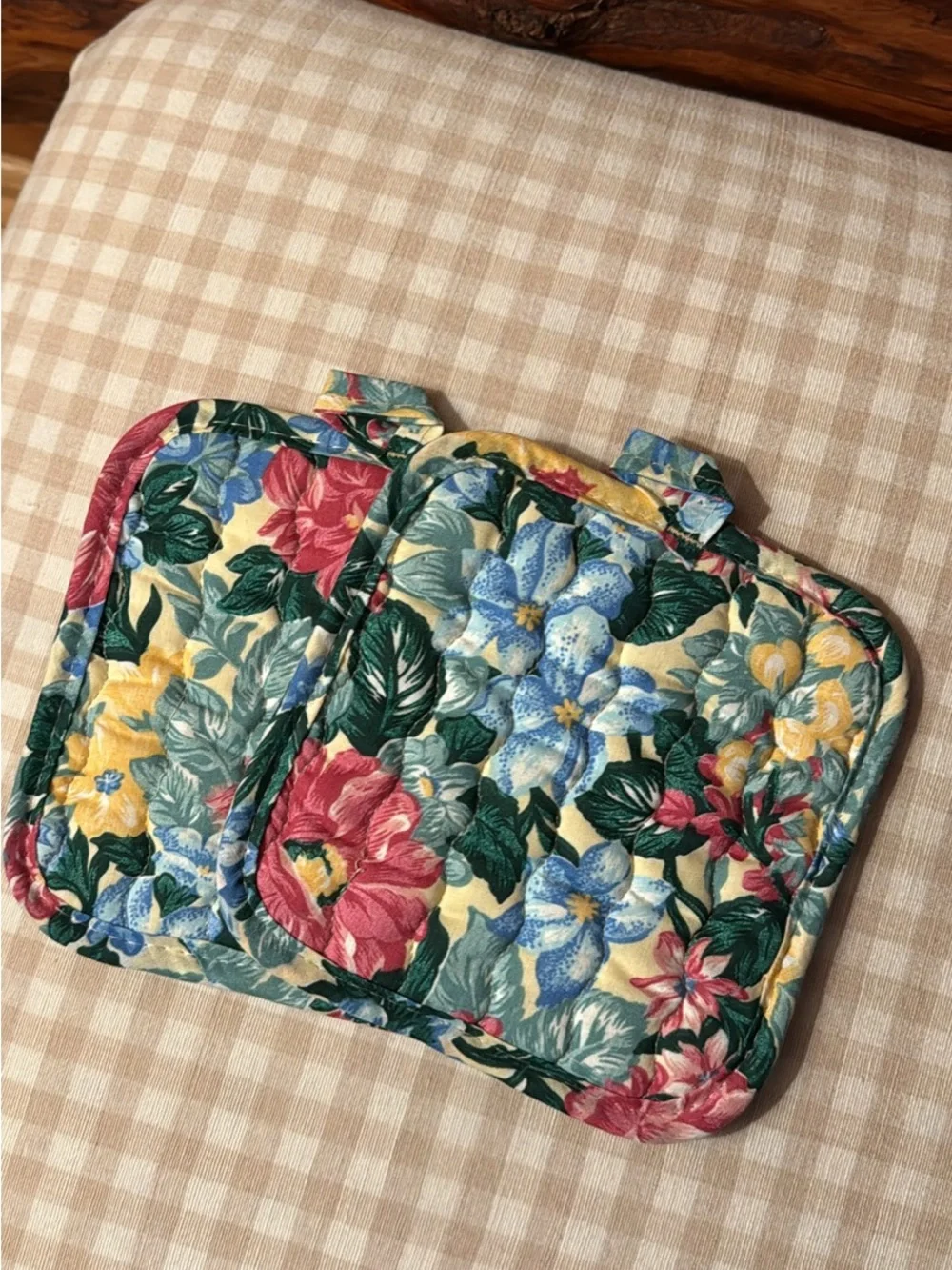 Vintage Goose Cottage Core Pot Holders - Set of 2